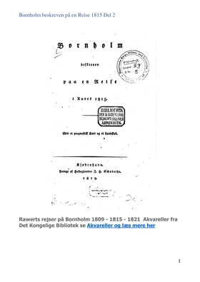 En Rejse Bornholm 1815 del 2