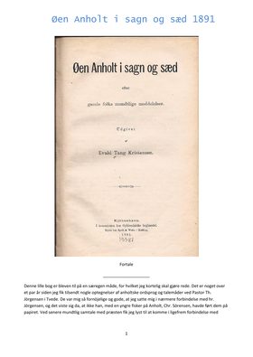 Anholdt i Sagn 1871