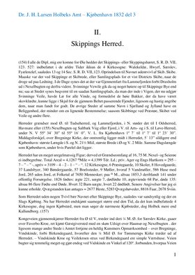 Holbæk beskrivelse 1832 Bind 1 Skippings H