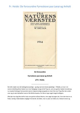 De forsvundne Fyrreskove