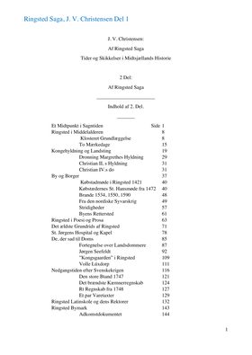 J. V. Christensen Ringsted Saga del 1