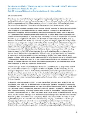Ulvens fortid i DK II